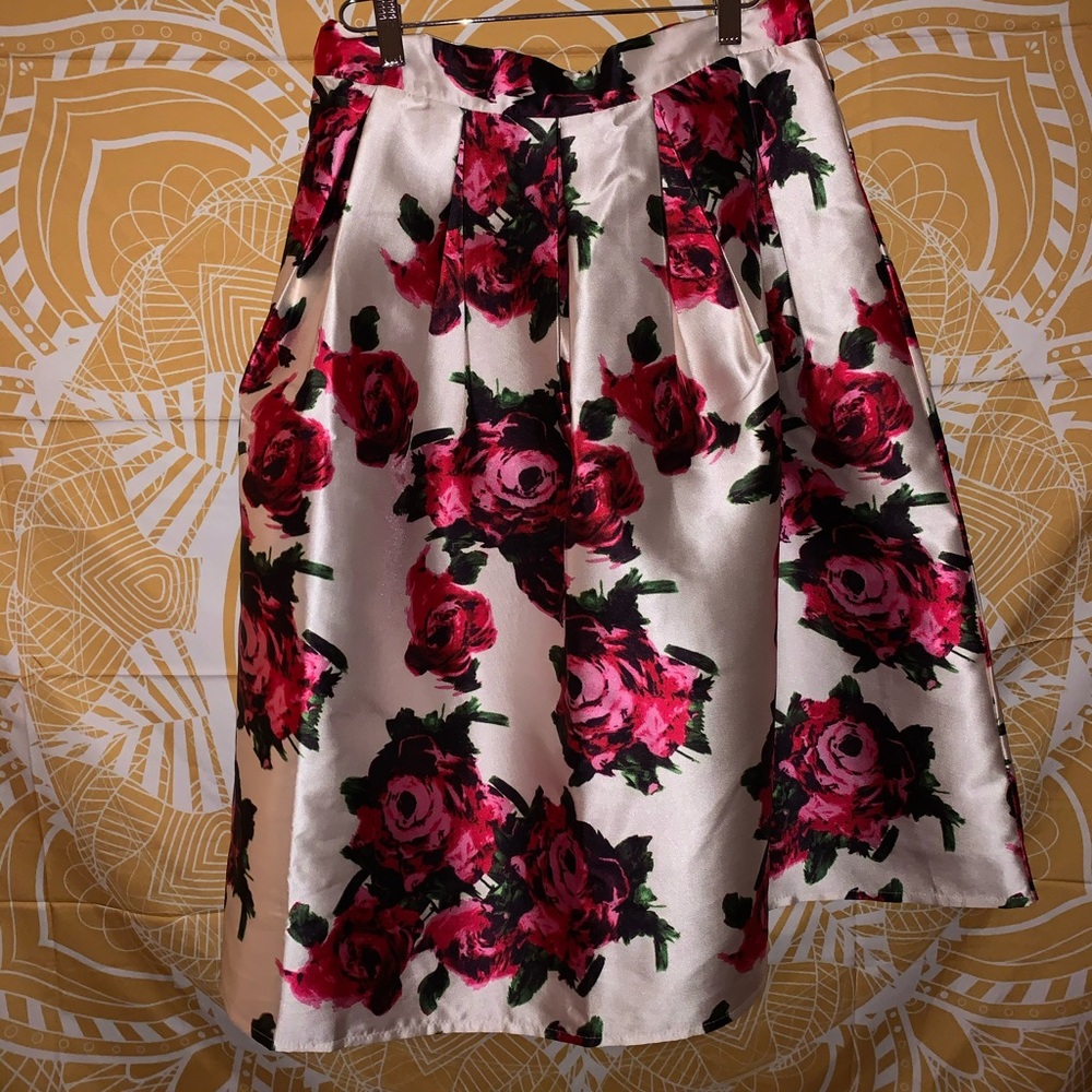 floral skirt